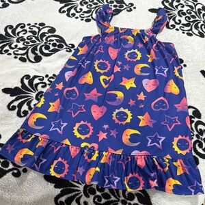 Gymboree Vibrant Blue Dress with Celestial Design Sz L (10-12) New w/o tags